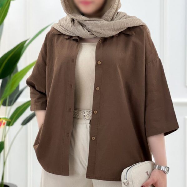 شومیز باکسی لینن
