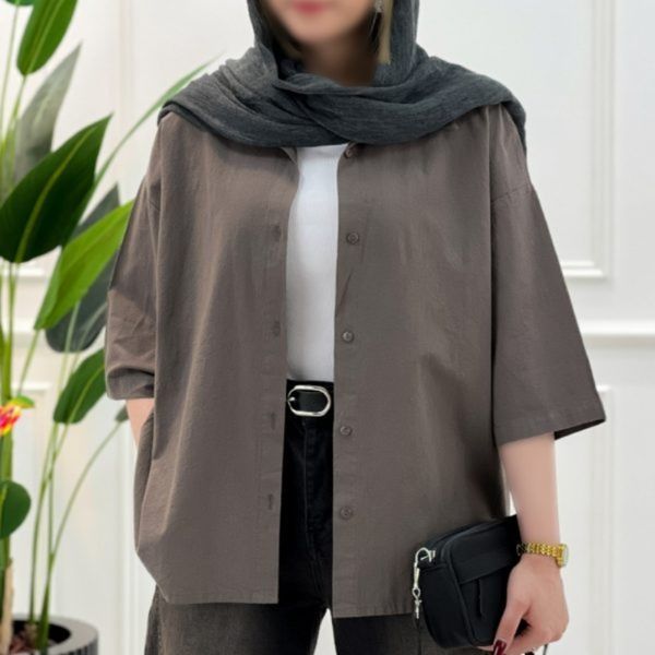شومیز باکسی لینن