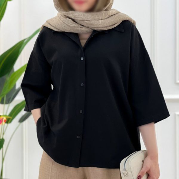 شومیز باکسی لینن