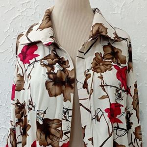 خرید آنلاین شومیز زنانه نخی گلدار