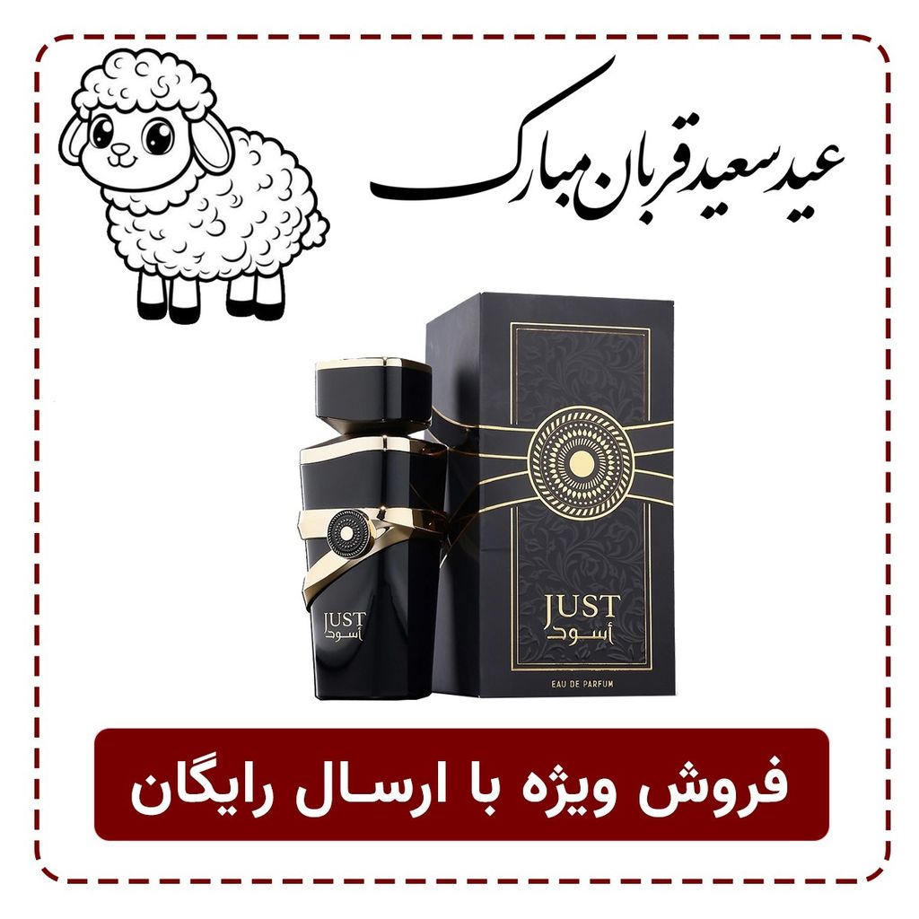 قیمت ارزان عطر بینظیر شیک مردانه اسد فراگرانس ورد جاست اسود - اورجینال