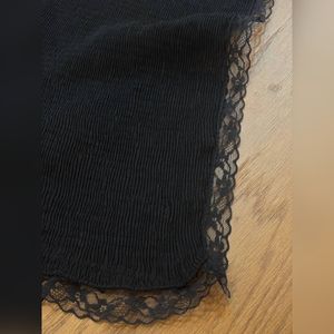 خرید اینترنتی شال مشکی دور گیپور