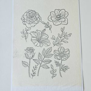 خرید انلاین پد انتقال طرح آبشور( حل شونده در آب) ورق آچهار شماره 6