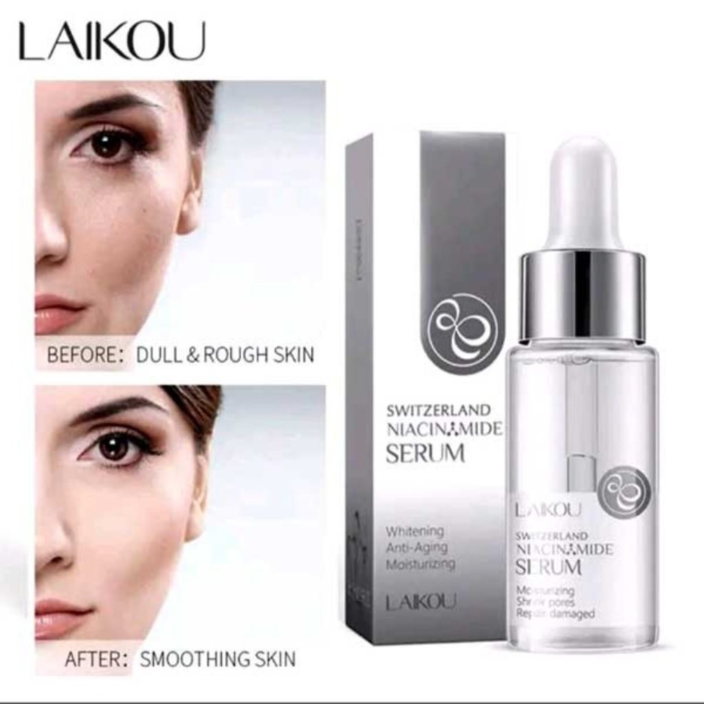 خرید آنلاین سرم صورت نیاسینامید سوییسی لایکو LAIKOU وزن 17 میل