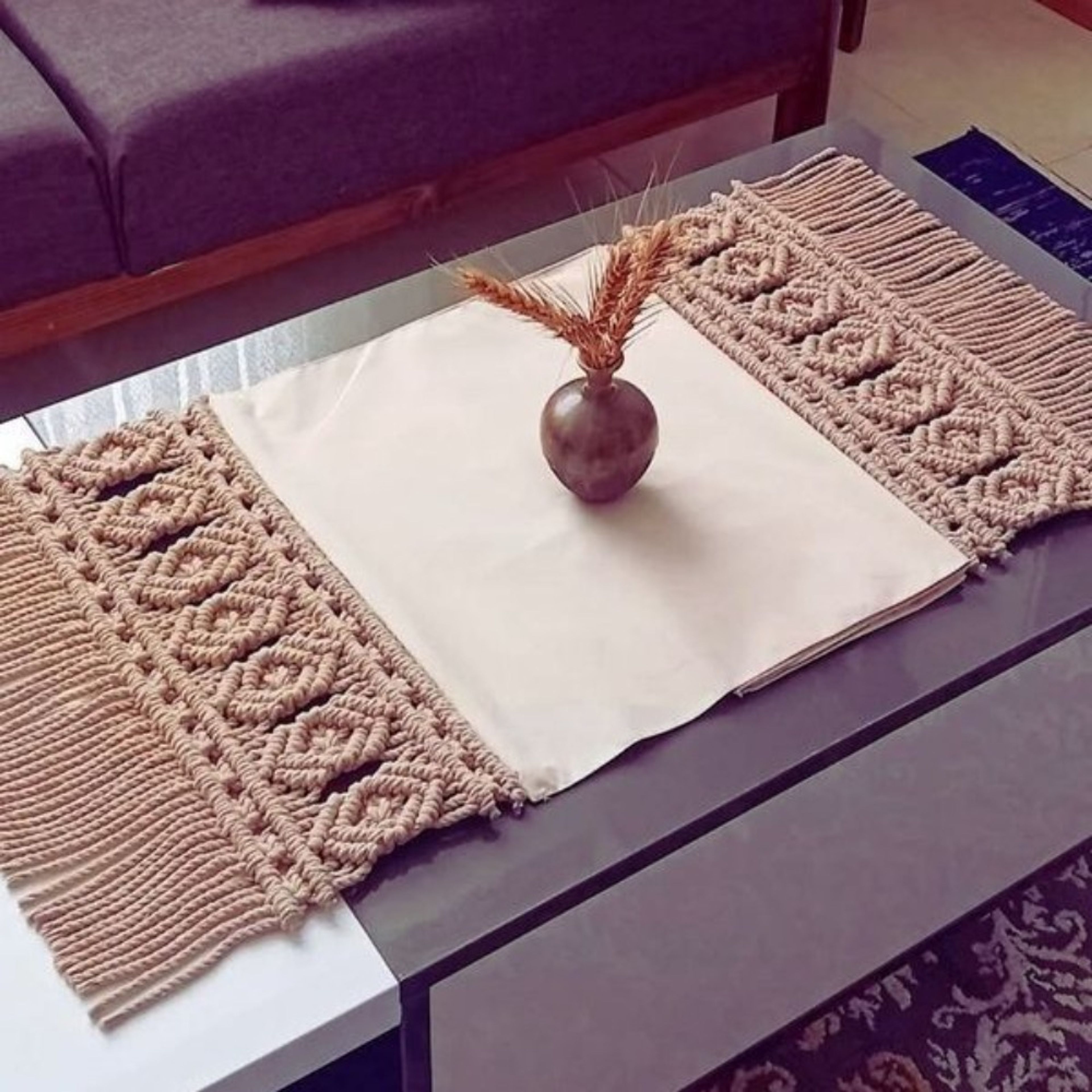 خرید انلاین رانر مکرومه بافی طرح نازی