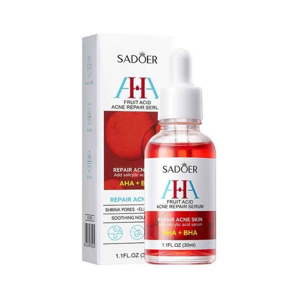 سرم صورت ترمیم‌کننده پوست و کوچک‌کننده منافذ سادور مدل AHA + BHA