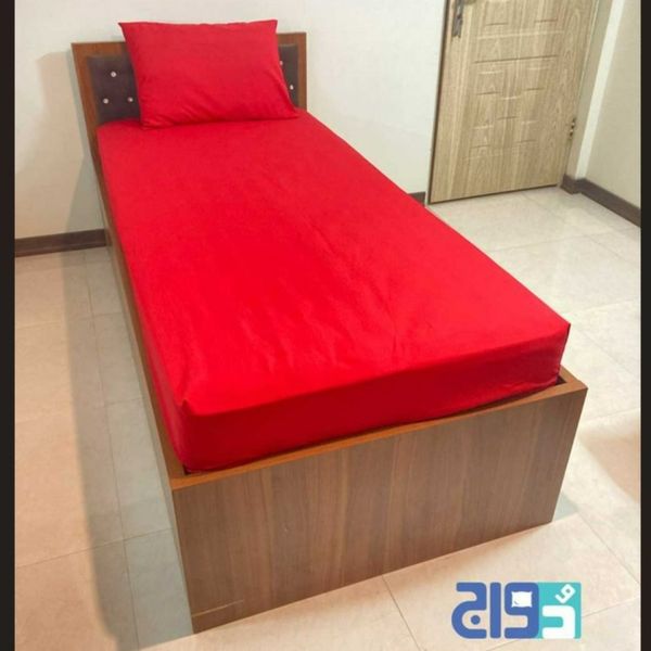 روتختی تک نفره کشدار ساده قرمز