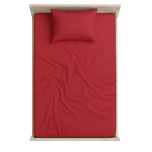 روتختی تک نفره کشدار ساده قرمز