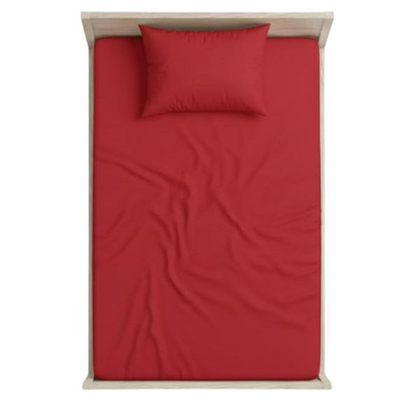 روتختی تک نفره کشدار ساده قرمز