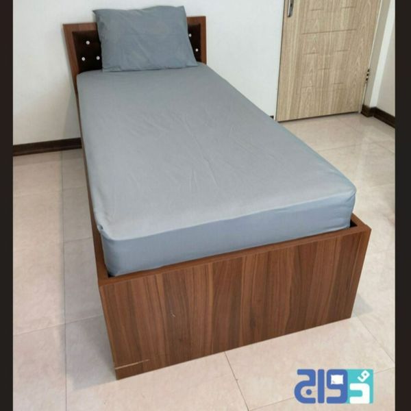 روتختی تک نفره کشدار ساده طوسی