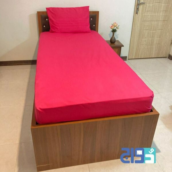 روتختی تک نفره کشدار ساده سرخابی