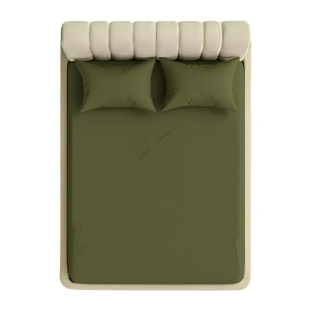 قیمت روتختی دونفره عرض 180 کشدار ساده رنگ سبز