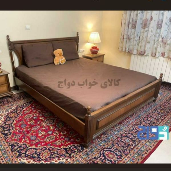 روتختی کشدار ساده دونفره عرض180 (شکلاتی)