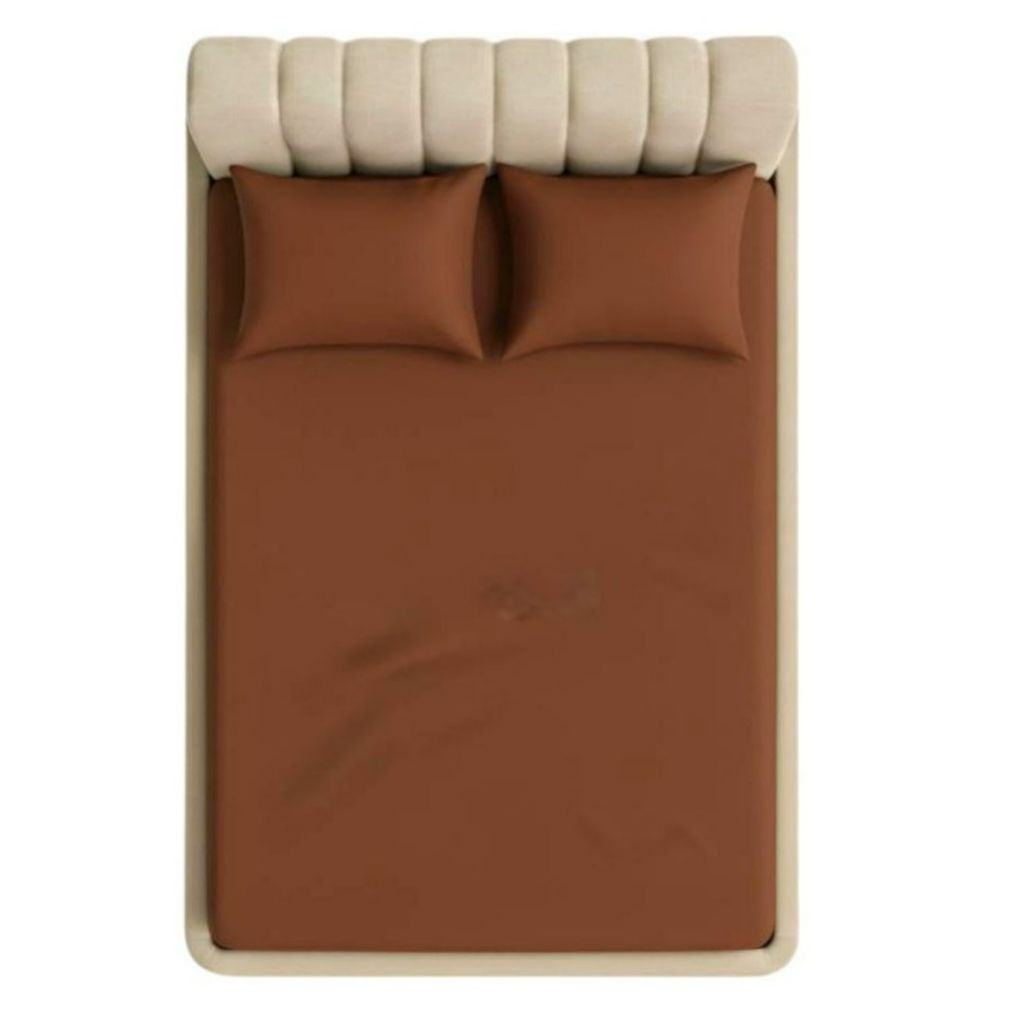 فروش اینترنتی روتختی کشدار ساده دونفره عرض180 (شکلاتی)