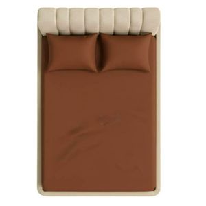 روتختی کشدار ساده دونفره عرض180 (شکلاتی)