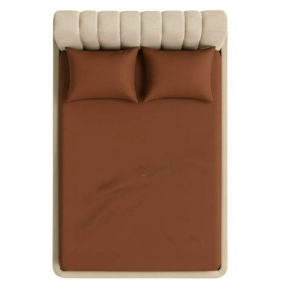 روتختی کشدار ساده دونفره عرض180 (شکلاتی)