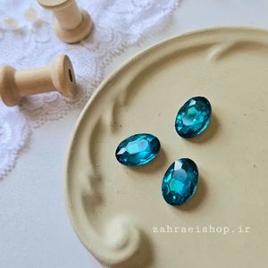 خرید انلاین سنگ کریستال بیضی 20 در 15 آبی اقیانوسی