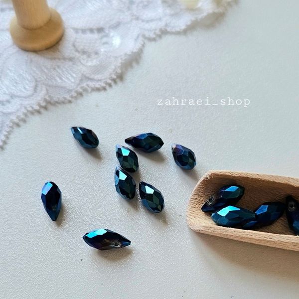 بسته 20 عددی کریستال اشکی سوراخ دار