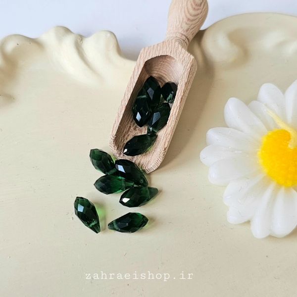 بسته 20 عددی کریستال اشکی سوراخ دار