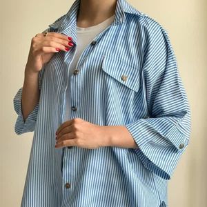 فروش اینترنتی شومیز راه راه کیمونو