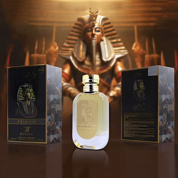 عطر 2025 جدید مردانه فرعون زرد برند روونا فرانسه - اسانس کاملا فرانسوی