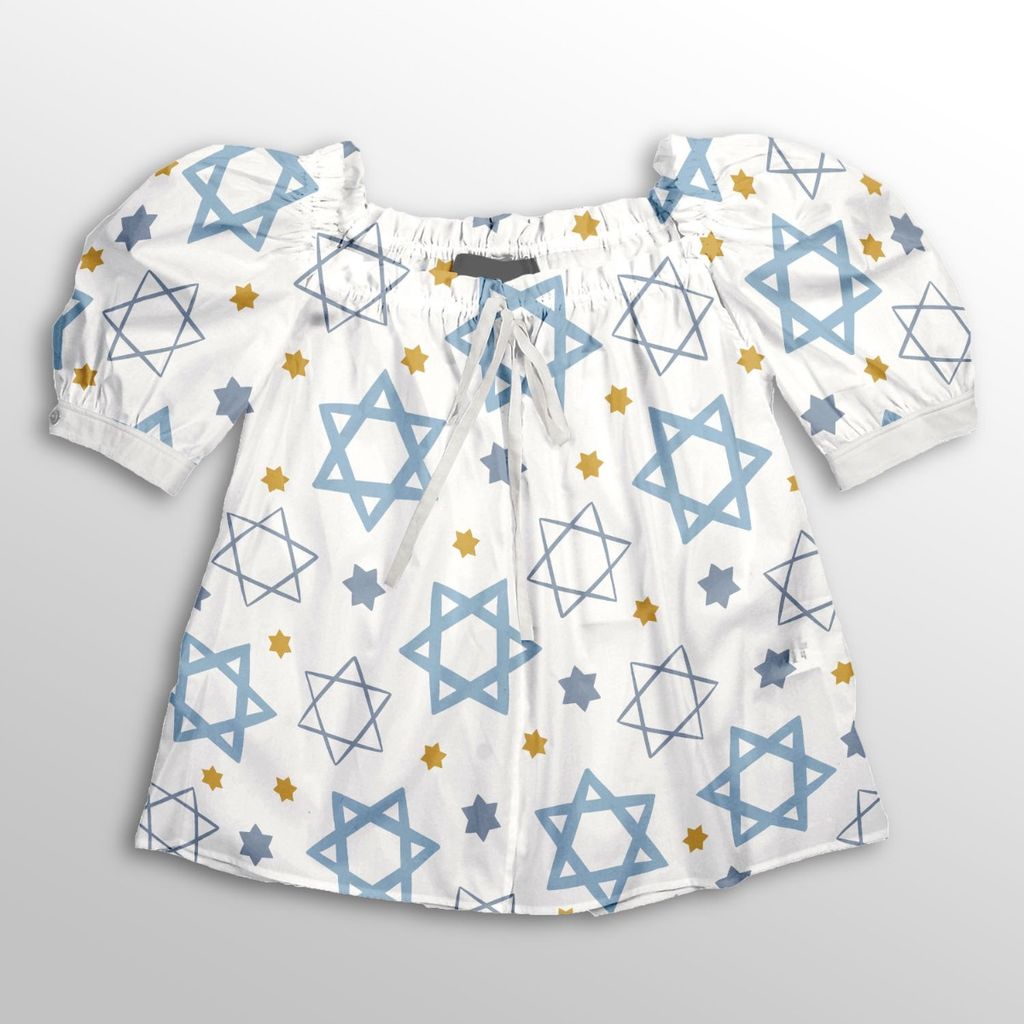 خرید آنلاین پارچه لباسی طرح دار پارچه الف مدل کرپ بوگاتی طرح فانتزی کد 4011477
