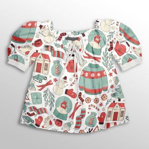 خرید آنلاین پارچه شومیزی طرح دار پارچه الف مدل کرپ بوگاتی طرح فانتزی کد 4011497