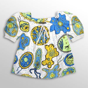 خرید انلاین پارچه شومیزی طرح دار پارچه الف مدل کرپ بوگاتی طرح فانتزی کد 4011500