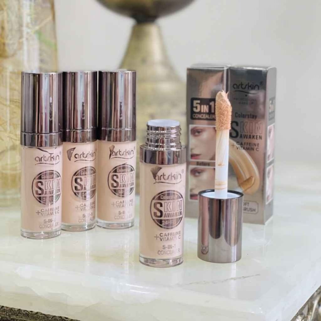 خرید آنلاین کانسیلر 5 کاره آرت اسکین مدل کافیین و ویتامین سی artskin حجم 13 میل