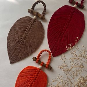 خرید آنلاین ست سه عددی برگ مکرومه طرح آنا