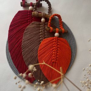 فروش اینترنتی ست سه عددی برگ مکرومه طرح آنا