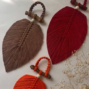 قیمت ست سه عددی برگ مکرومه طرح آنا