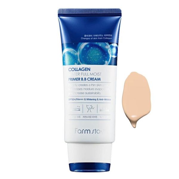بی بی کرم پرایمر فارم استی حاوی کلاژن SPF 50 وزن 50 گرم اورجینال کره ای