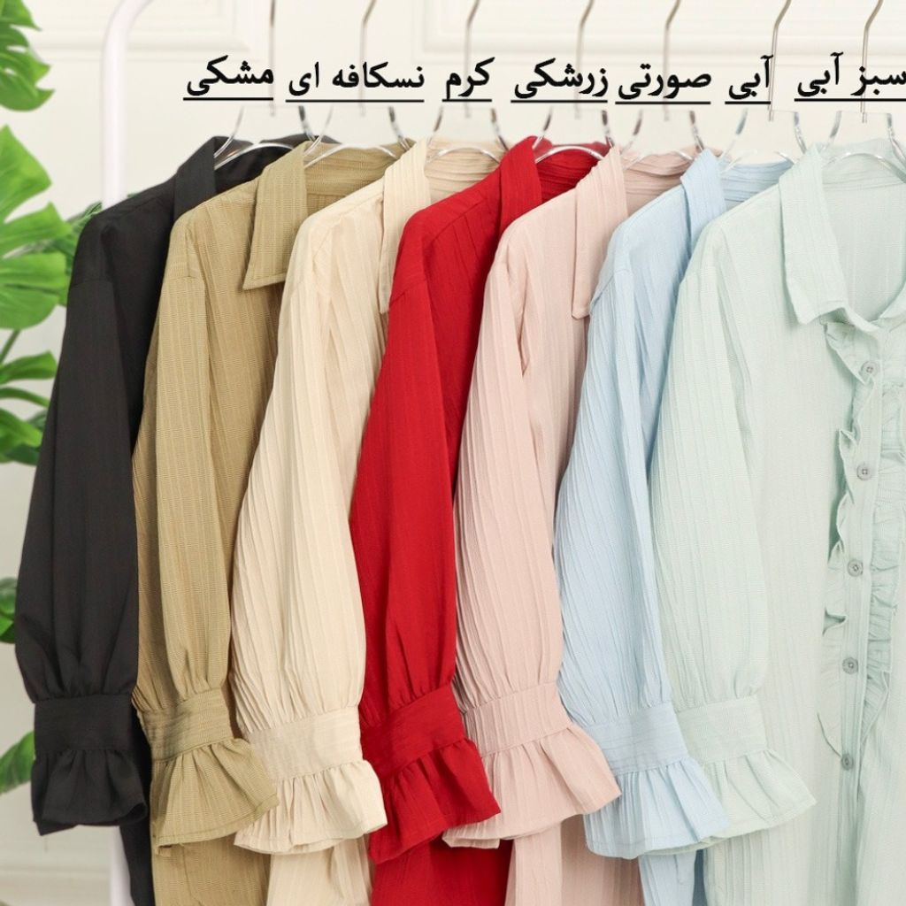 فروش اینترنتی شومیز ایوا یقه چین زنانه
