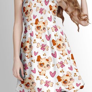 خرید آنلاین پارچه لباسی طرح دار پارچه الف مدل کرپ بوگاتی طرح گربه کد 4011512