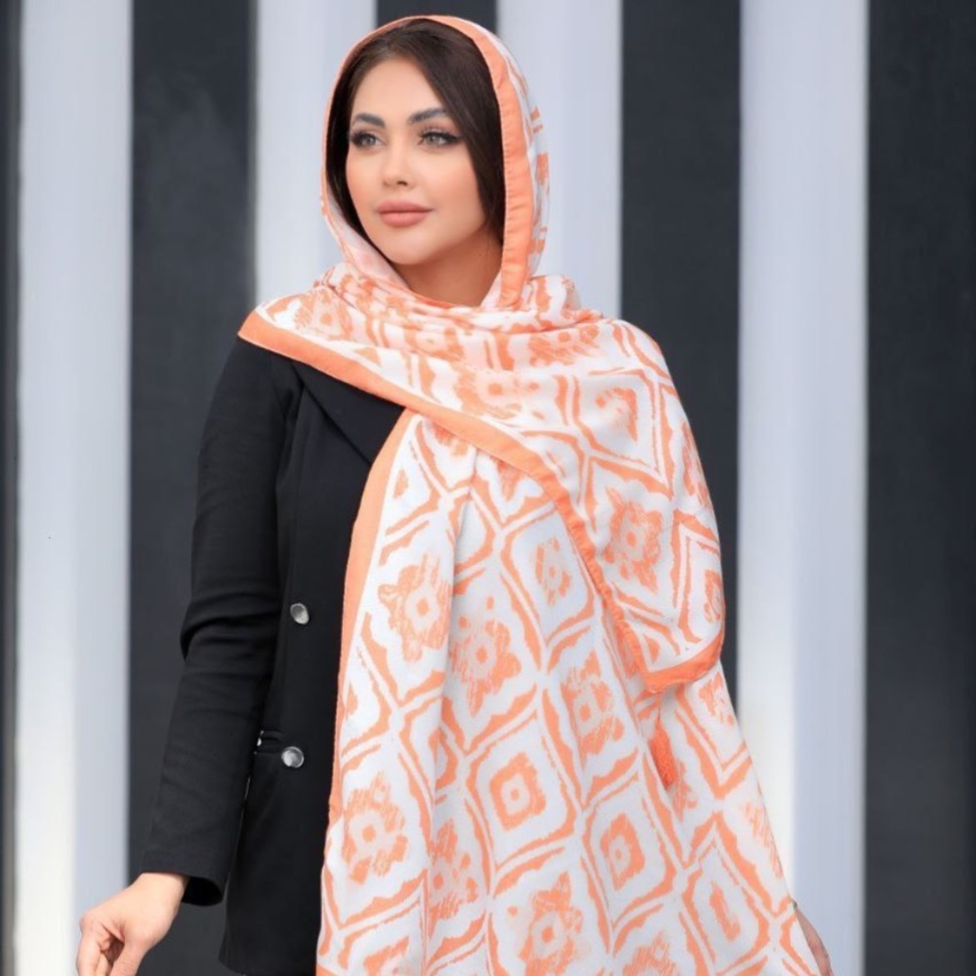 خرید اینترنتی شال نخی کد 1107