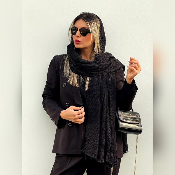 شال مشکی برشکا دوردانتل وارداتی8
