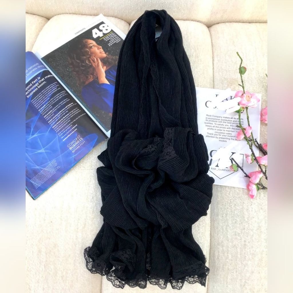 خرید اینترنتی شال مشکی برشکا دوردانتل وارداتی