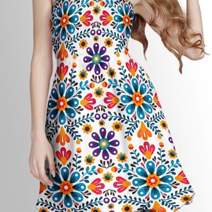 مشخصات پارچه لباسی طرح دار پارچه الف مدل کرپ بوگاتی طرح گلدار کد 4011568