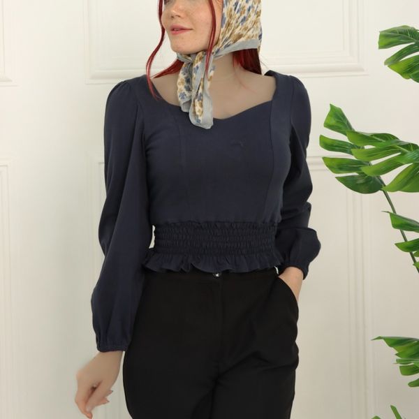 نیم تنه یقه دلبری زنانه
