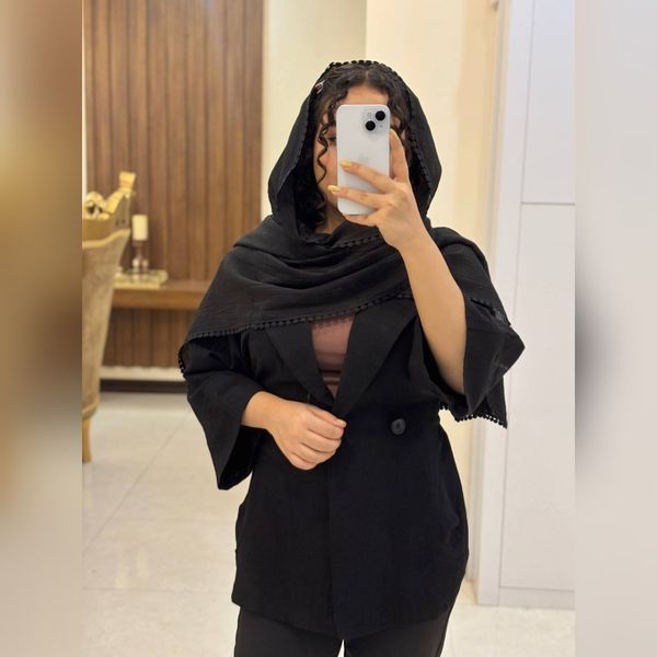 شال دانتل مشکی برشکا وارداتی