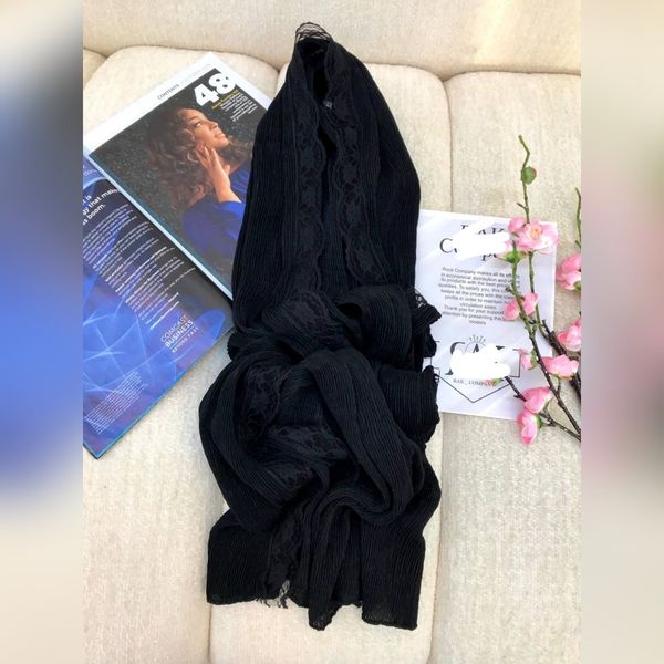 شال دانتل مشکی برشکا وارداتی