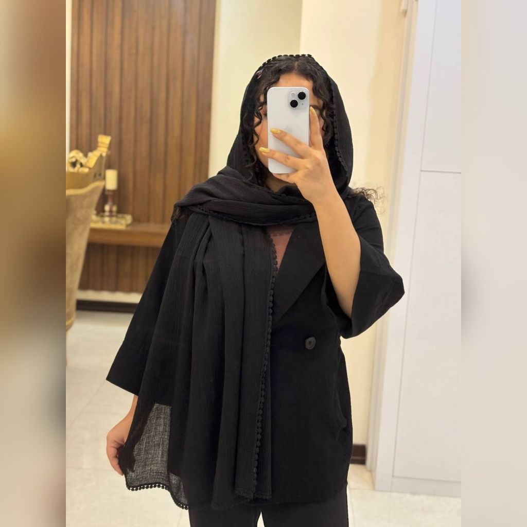 خرید آنلاین شال دانتل مشکی برشکا وارداتی