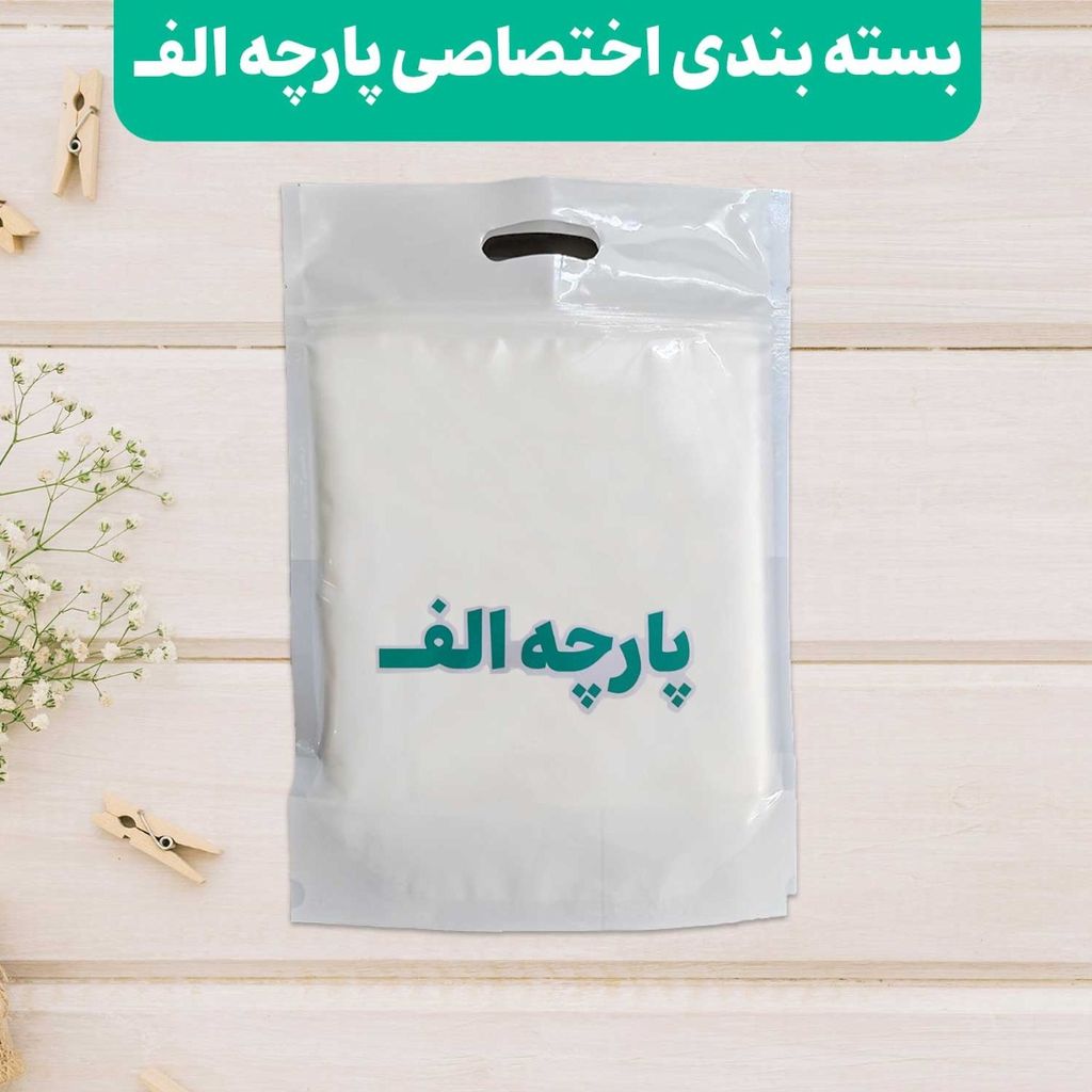 قیمت پارچه لباسی طرح دار پارچه الف مدل کرپ بوگاتی طرح گلدار کد 4011581