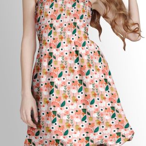 خرید اینترنتی پارچه لباسی طرح دار پارچه الف مدل کرپ بوگاتی طرح گلدار کد 4011596