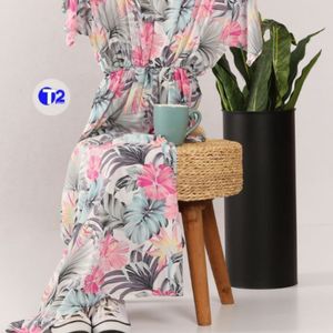 خرید آنلاین پیراهن زنانه نخی بلند تابستانی