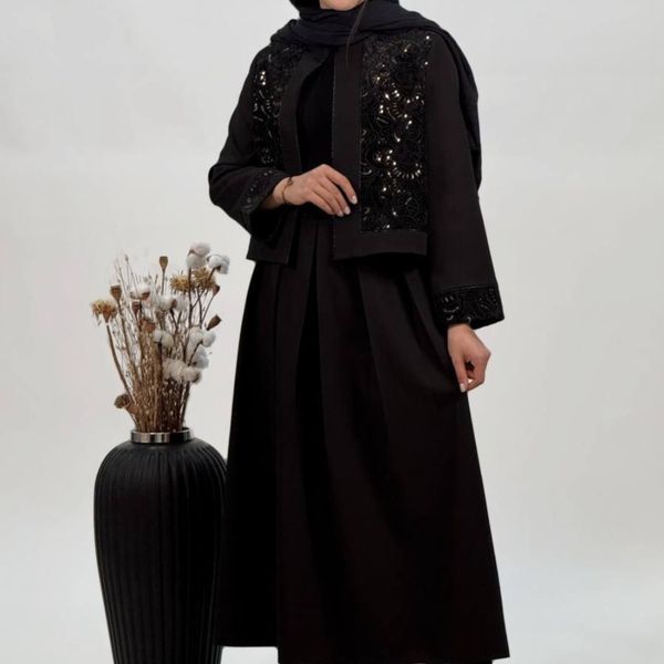 کت دامن زنانه مشکی بارلی