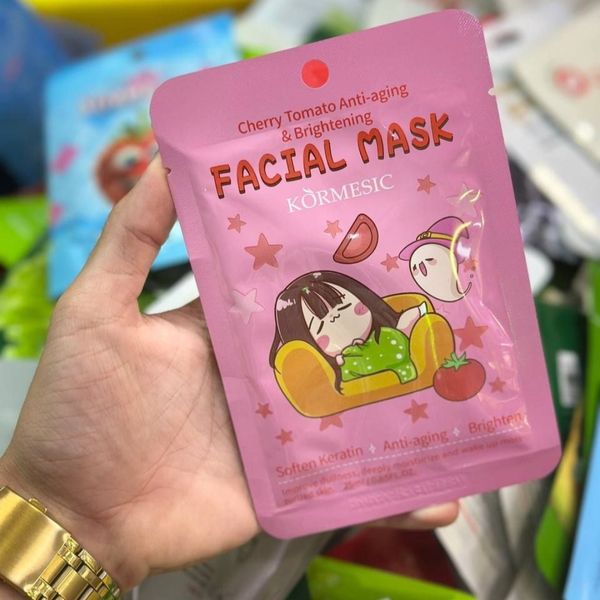 ماسک ورقه ای صورت ضدجوش و روشن کننده گوجه گیلاسی کورمسیک