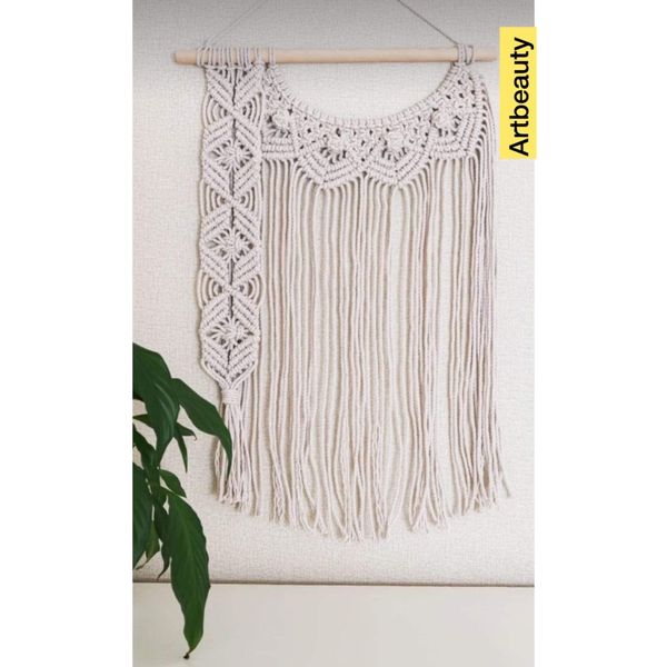 دیوارکوب اویز مکرومه بافی‌ طرح تارا