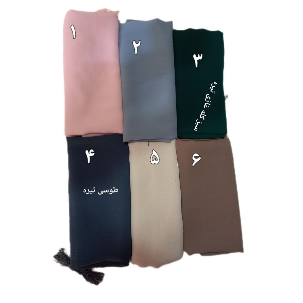 خرید اینترنتی شال حریر پفکی کد 676